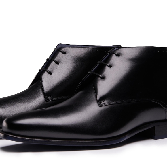 PERLIE comfort black dress shoes